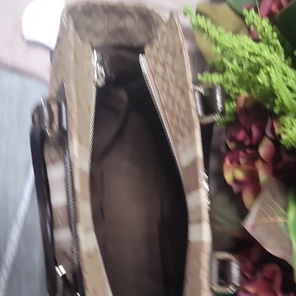 Coach Brown and Black Satchel - Picture 9 of 11